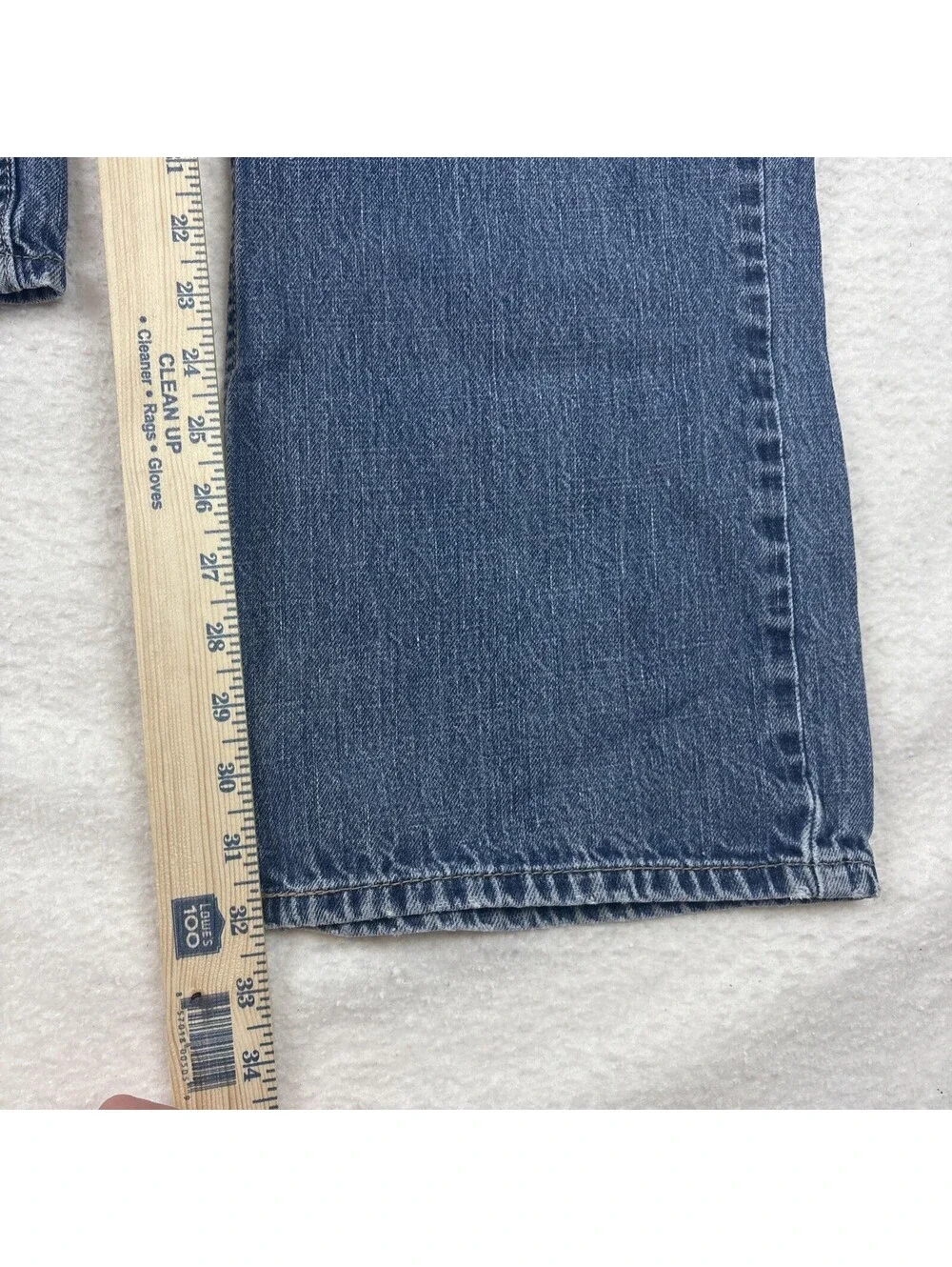 Vintage Levi's 557 Jeans Mens 34x32 Blue Relaxed Boot Denim Y2K Whiskers Faded